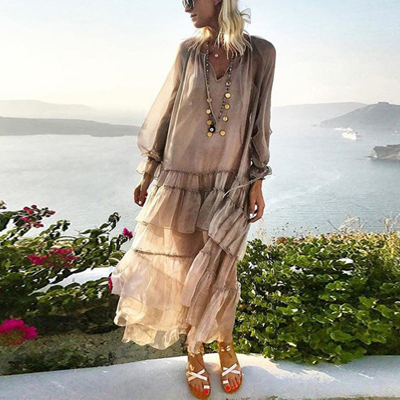 Women's Loose Boho Maxi Dress