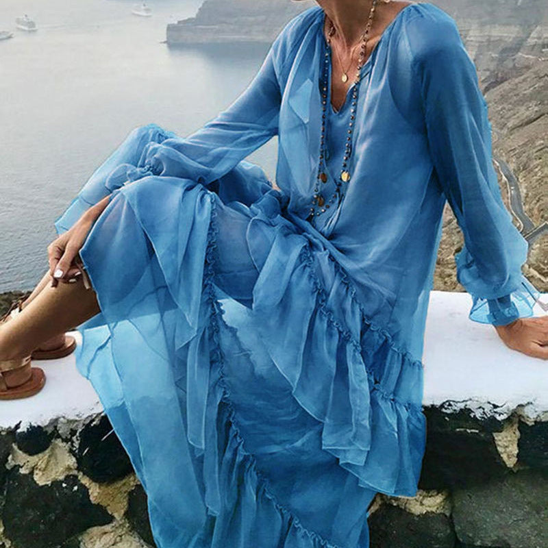 Women's Loose Boho Maxi Dress