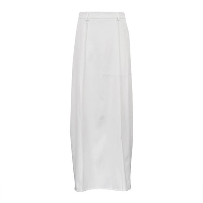 Women's Maxi White Commuter Skirt