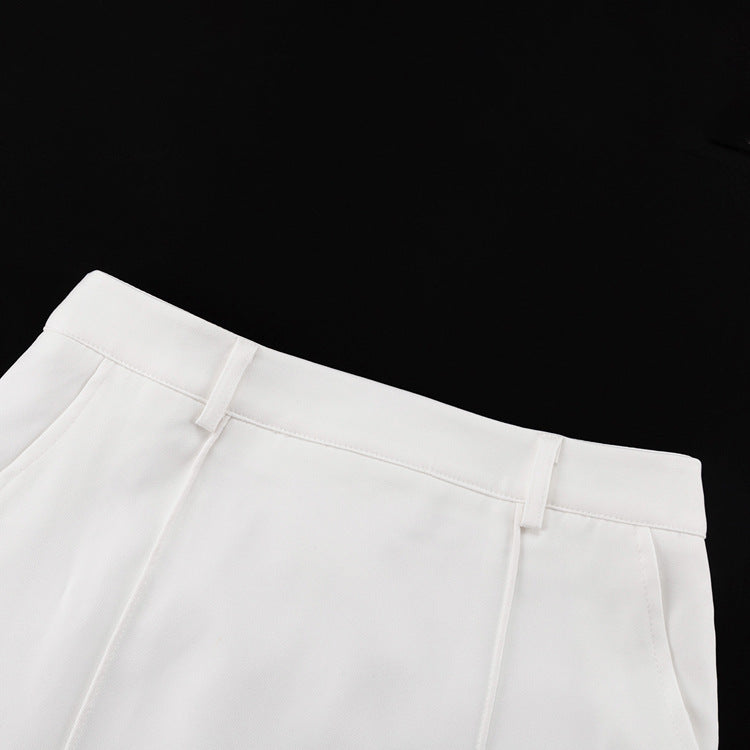 Women's Maxi White Commuter Skirt