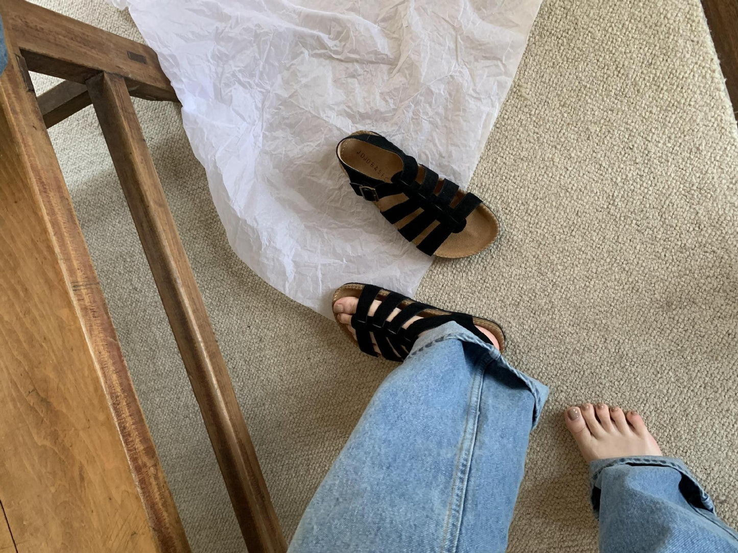Women's Leather Vintage Roman Sandals