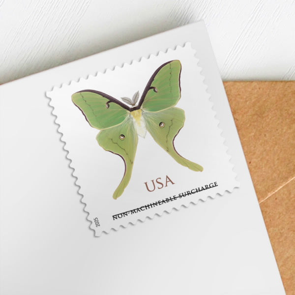 USA Luna Moth Non- Machinable Surcharge Stamps