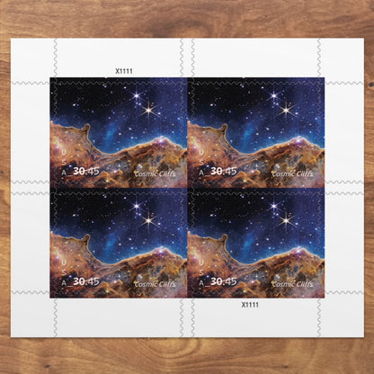 2024 Cosmic Cliffs $30.45 NASA Webb Space Postage Stamp