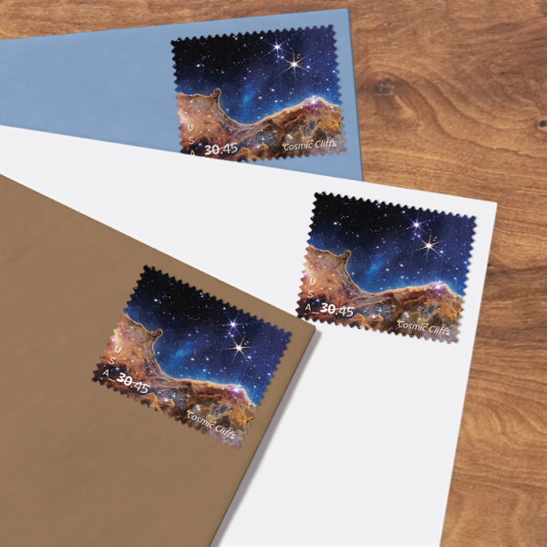 2024 Cosmic Cliffs $30.45 NASA Webb Space Postage Stamp