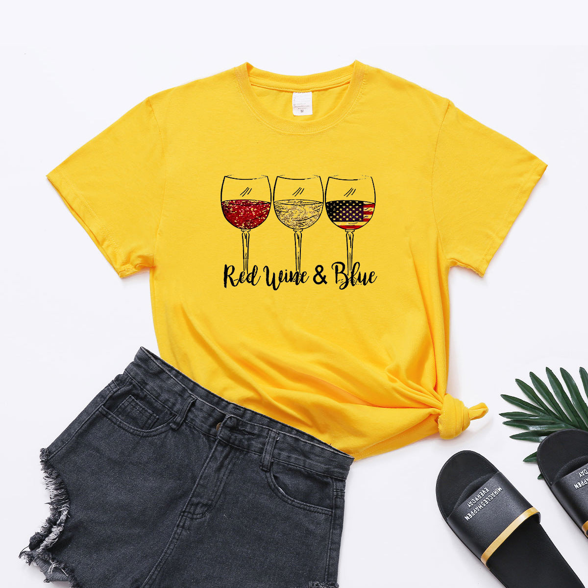 Women's Independence Day Print Short Sleeve T-Shirt
