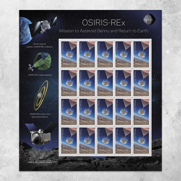 Osiris-REx Mission to Asteroid Bennu and Return to Earth Forever Postage Stamps