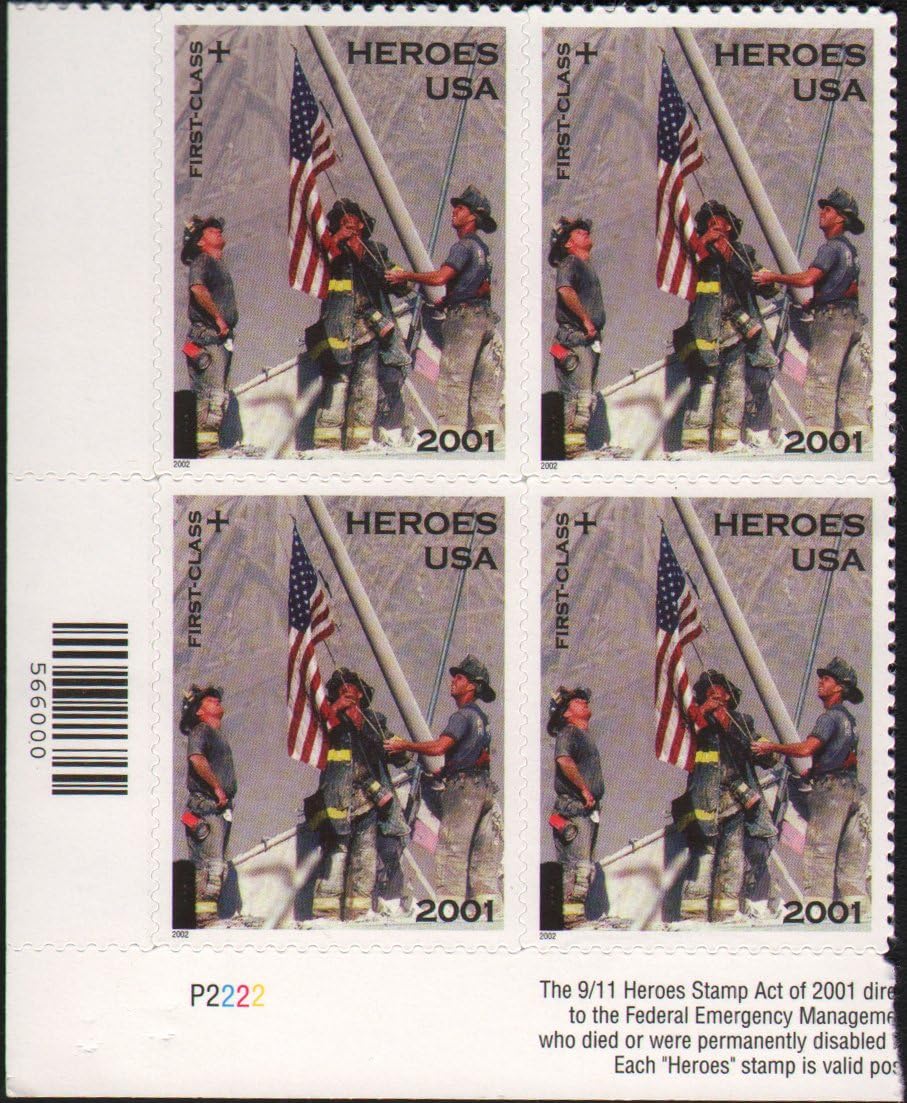 2001 US America Responds 9-11 Heroes Postage Stamps