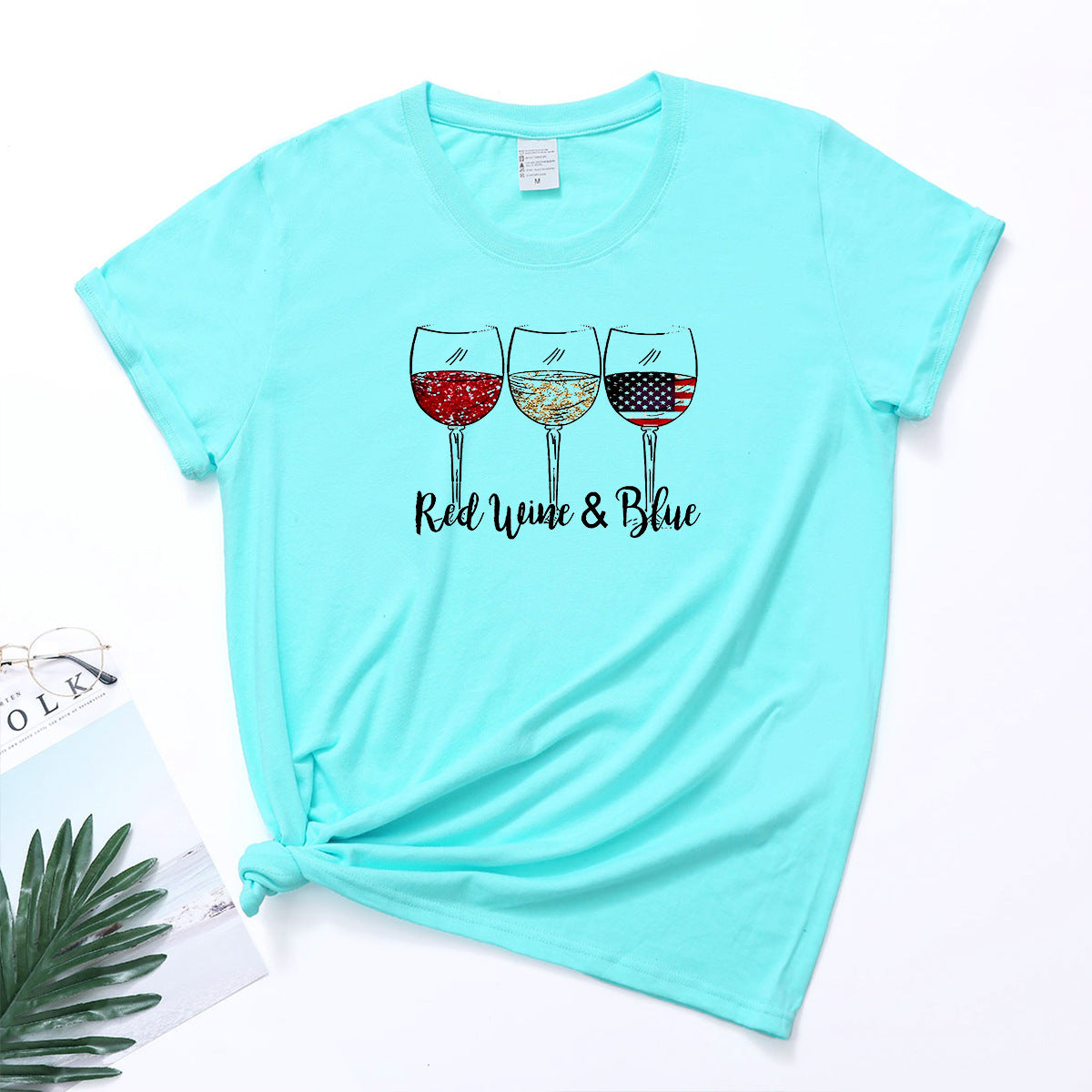 Women's Independence Day Print Short Sleeve T-Shirt