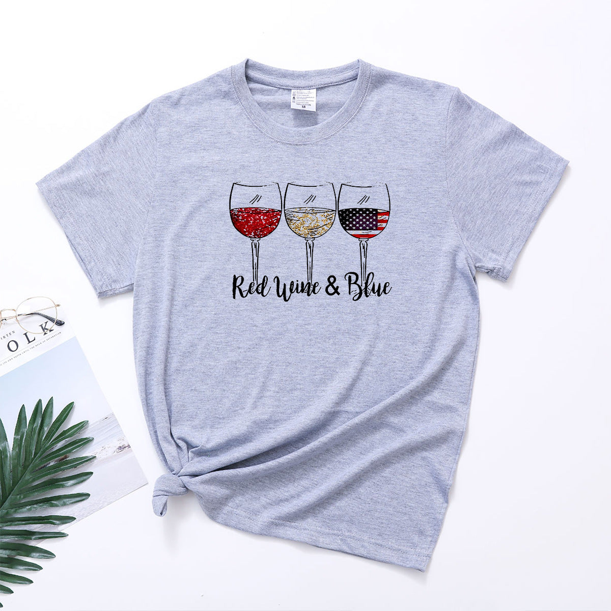 Women's Independence Day Print Short Sleeve T-Shirt