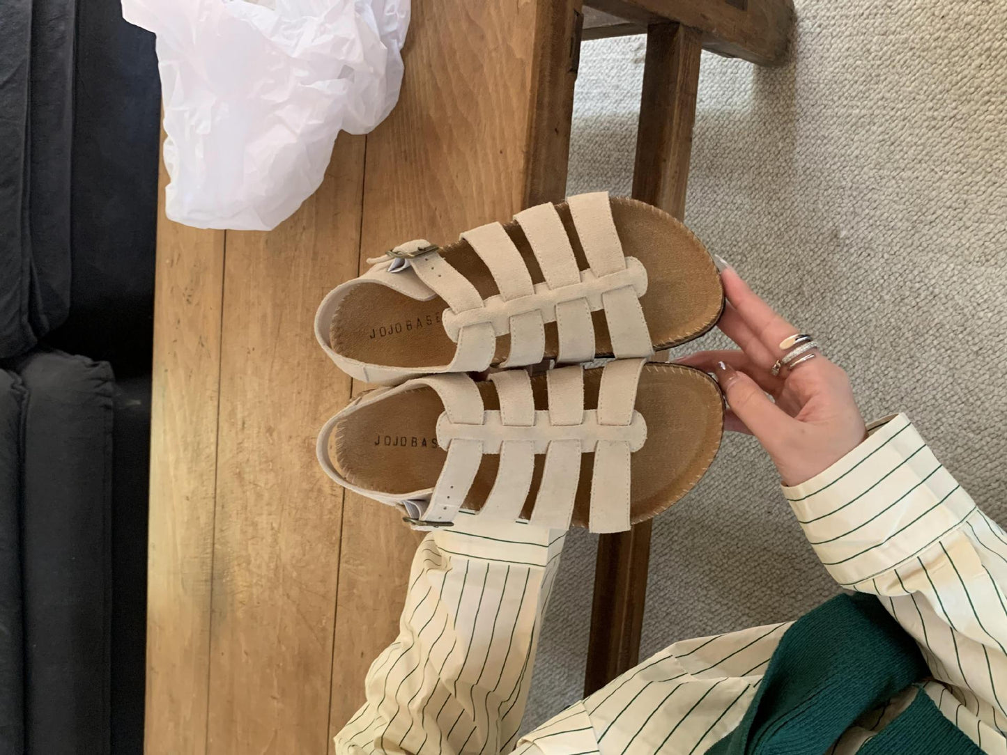 Women's Leather Vintage Roman Sandals