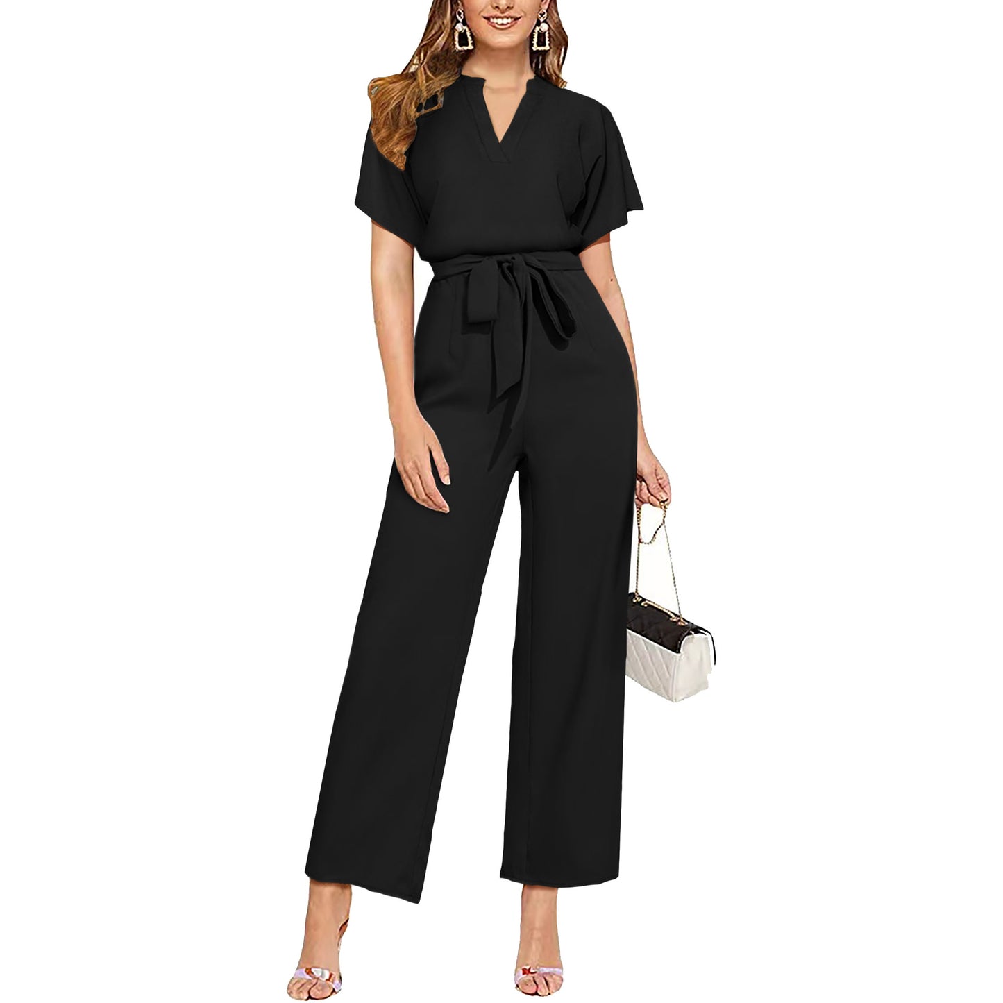 Women's Short Sleeve Jumpsuit