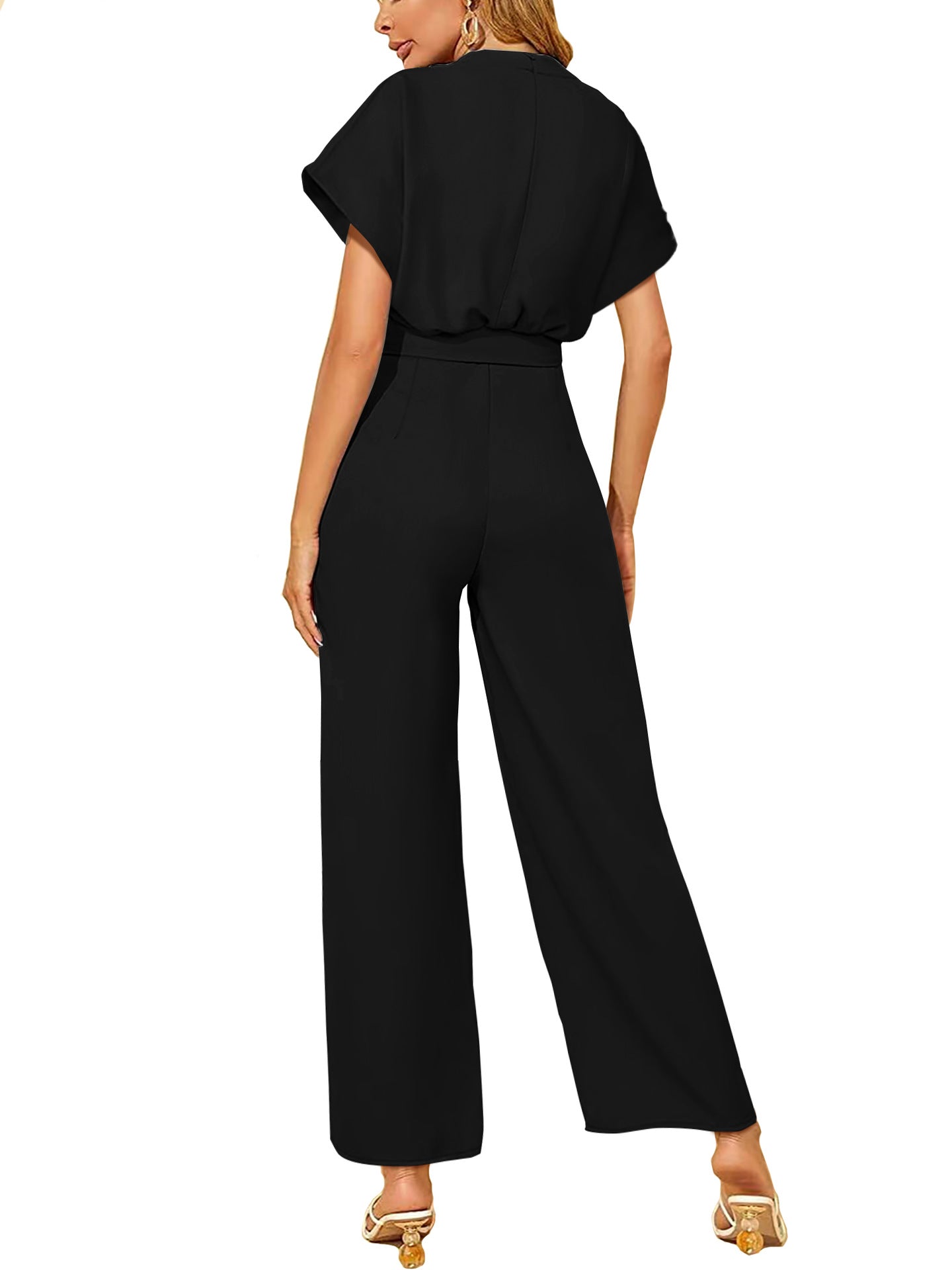 Women's Short Sleeve Jumpsuit