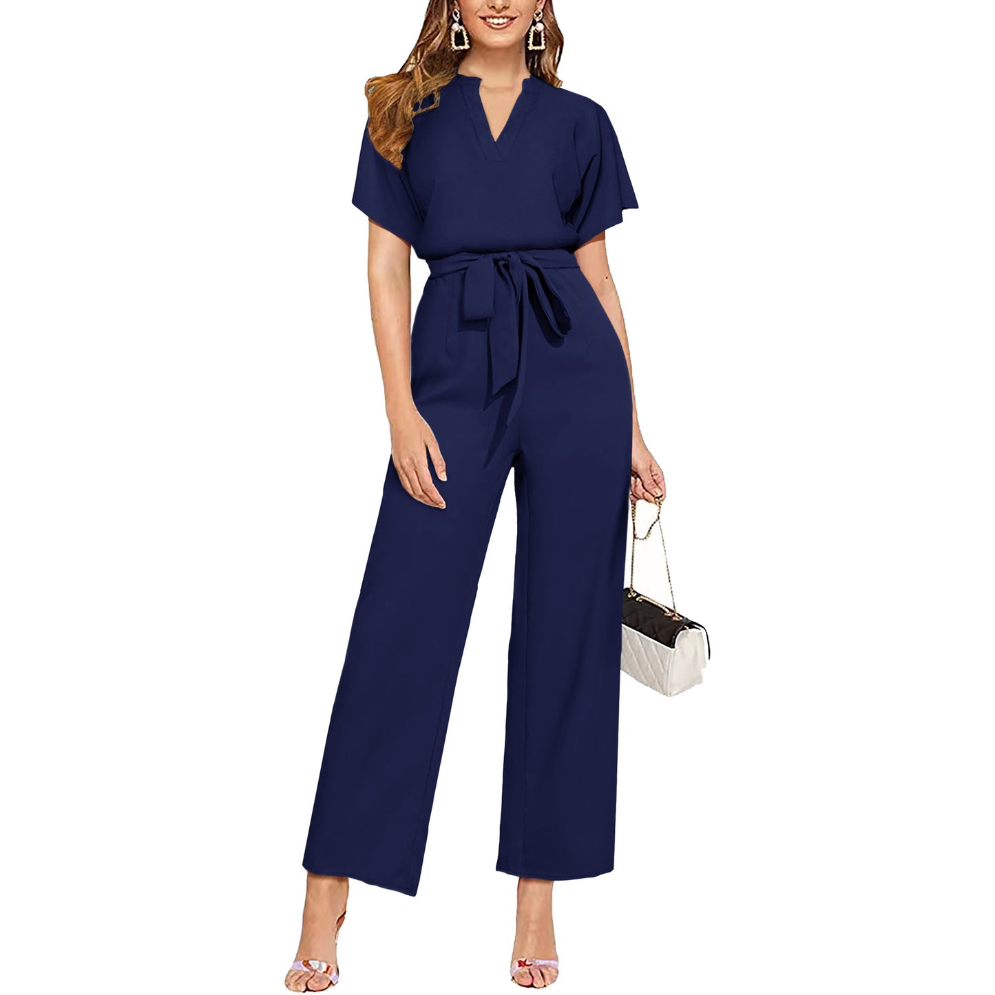 Women's Short Sleeve Jumpsuit