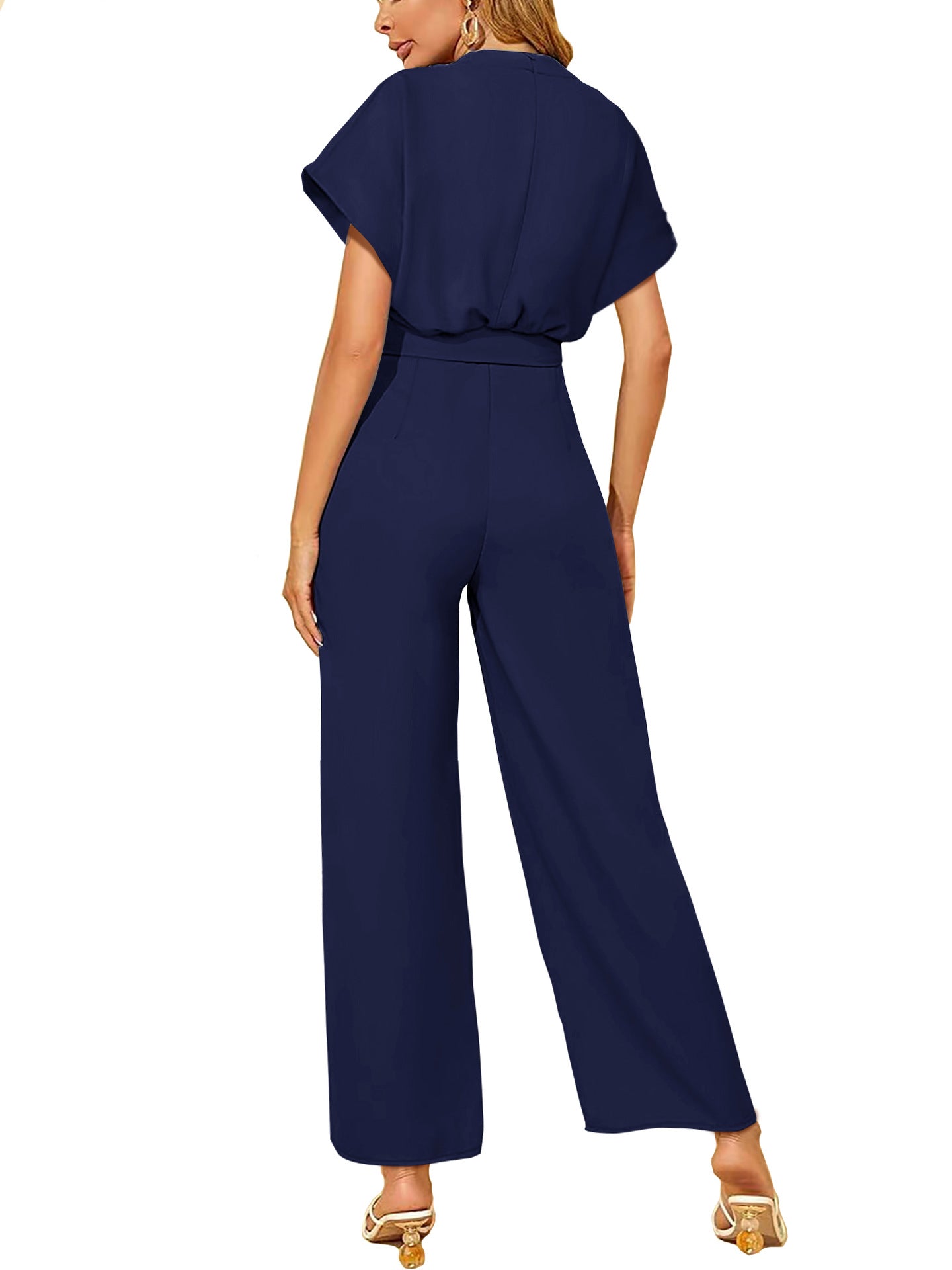 Women's Short Sleeve Jumpsuit