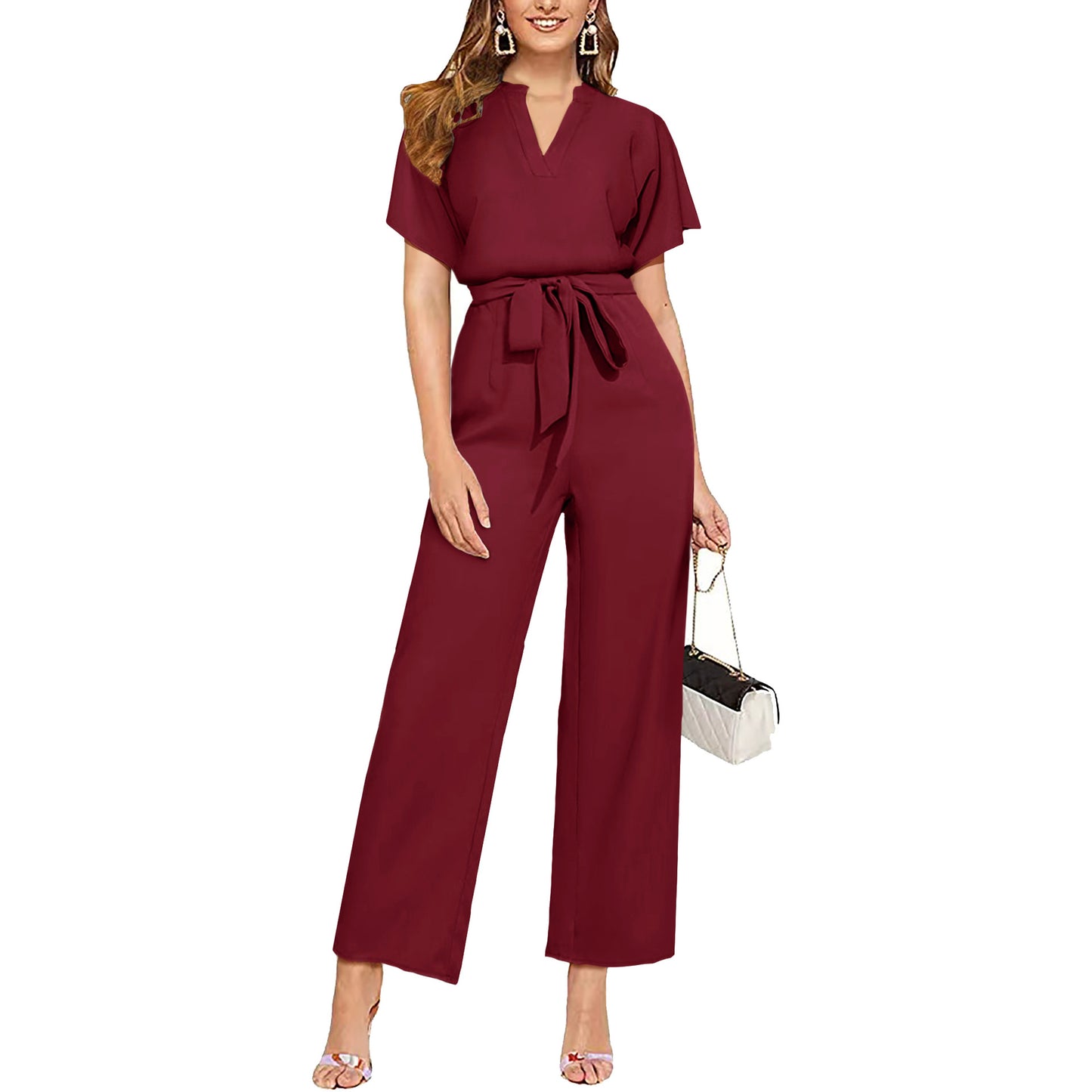 Women's Short Sleeve Jumpsuit
