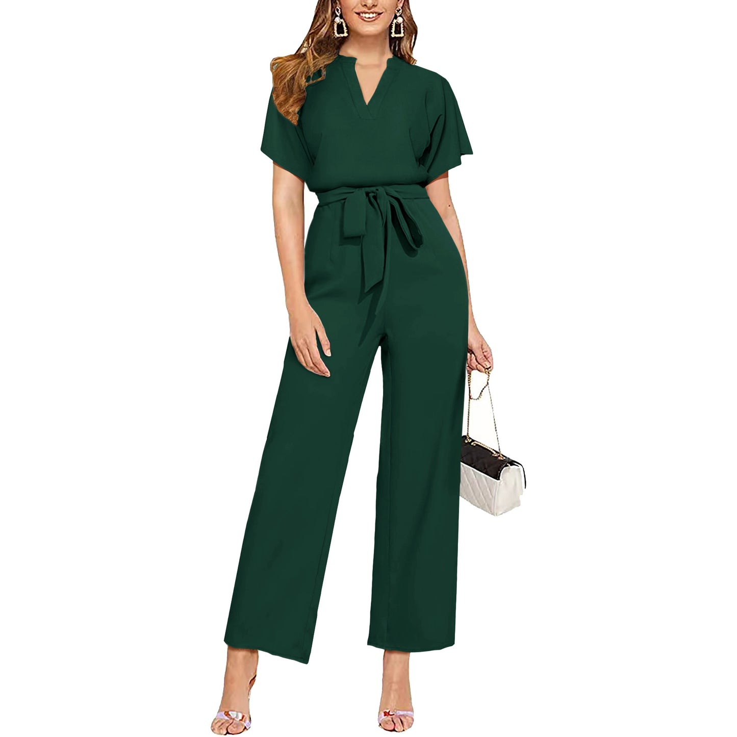 Women's Short Sleeve Jumpsuit