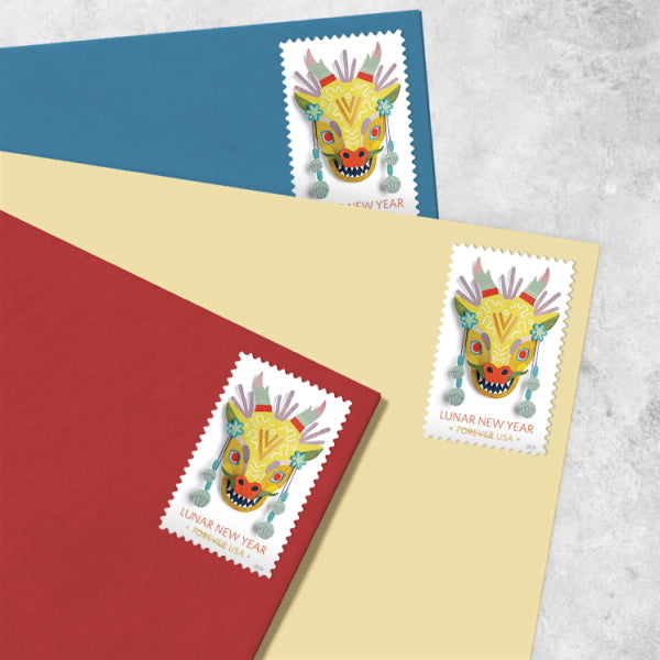 2024 Lunar New Year Of The Dragon Celebrating Forever Postage Stamp