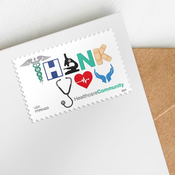 2024 USA Thank You Healthcare Community Forever Stamps