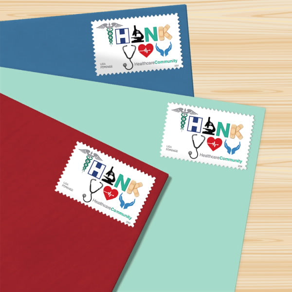 2024 USA Thank You Healthcare Community Forever Stamps