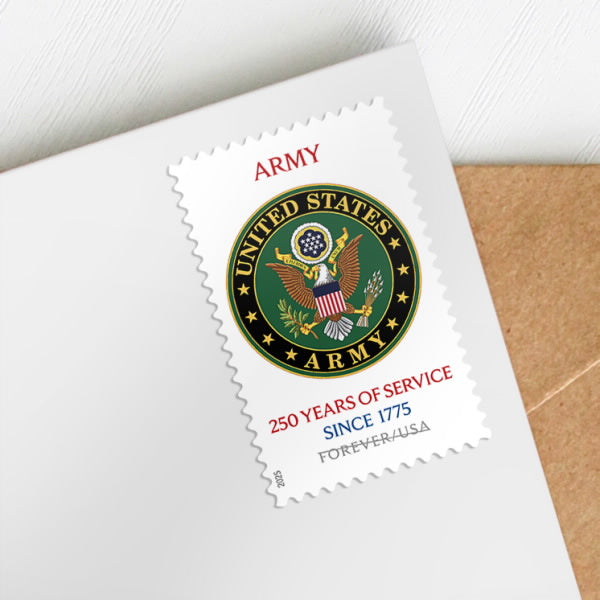 2025 US Army 250th Anniversary Honors Forever Stamps