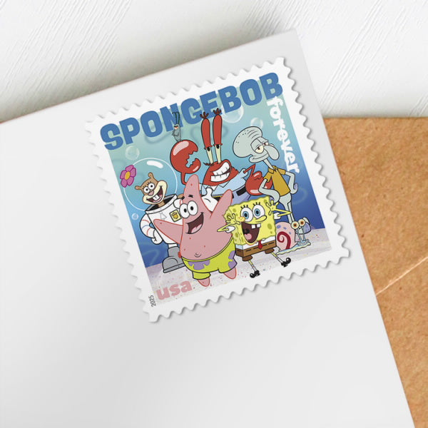 2025 US SpongeBob SquarePants Sheet Of 16 Forever Stamps