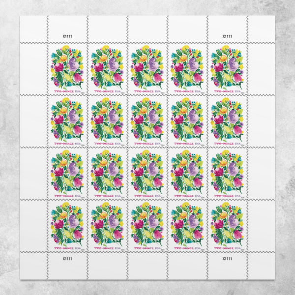 2024 USA Wedding Blooms Two Ounce Forever Stamps