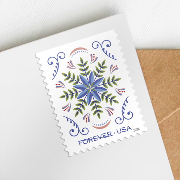 2024 USA Festive Holiday Joy Ornaments Forever Stamps