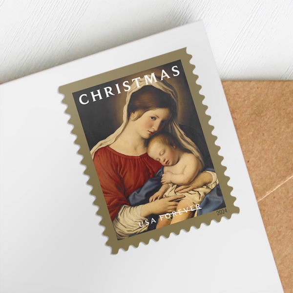 2024 USA New Christmas Madonna And Child Forever Stamps
