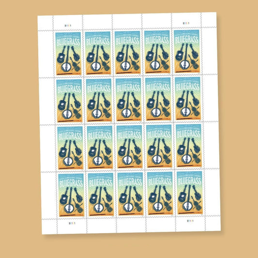 2024 US Bluegrass Music Bands Forever Postage Stamps