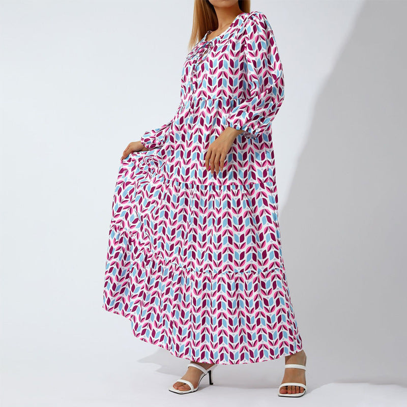 Women's V-Neck Spring Maxi Dress