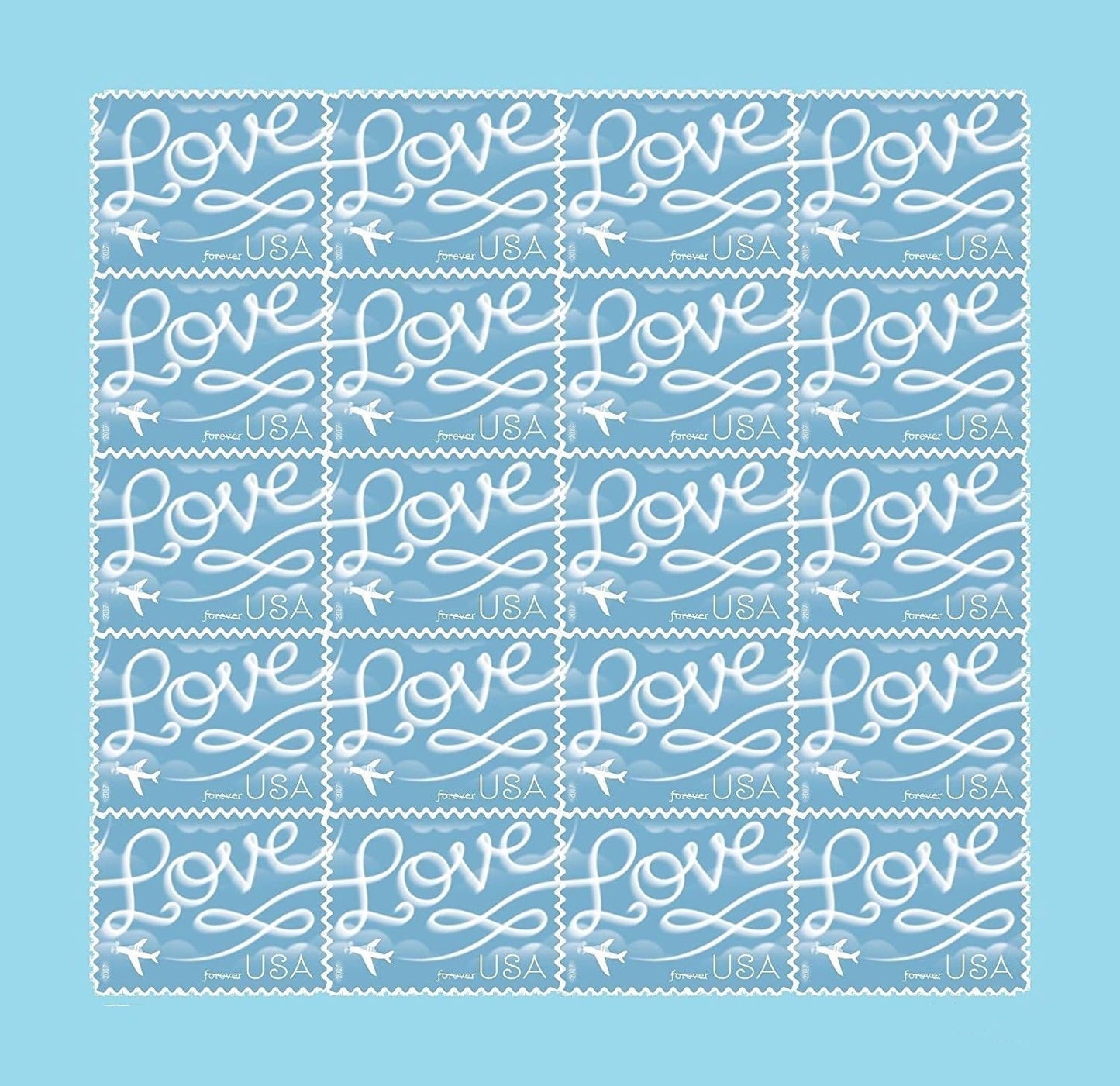 2017 Love Skywriting Wedding Forever Stamps