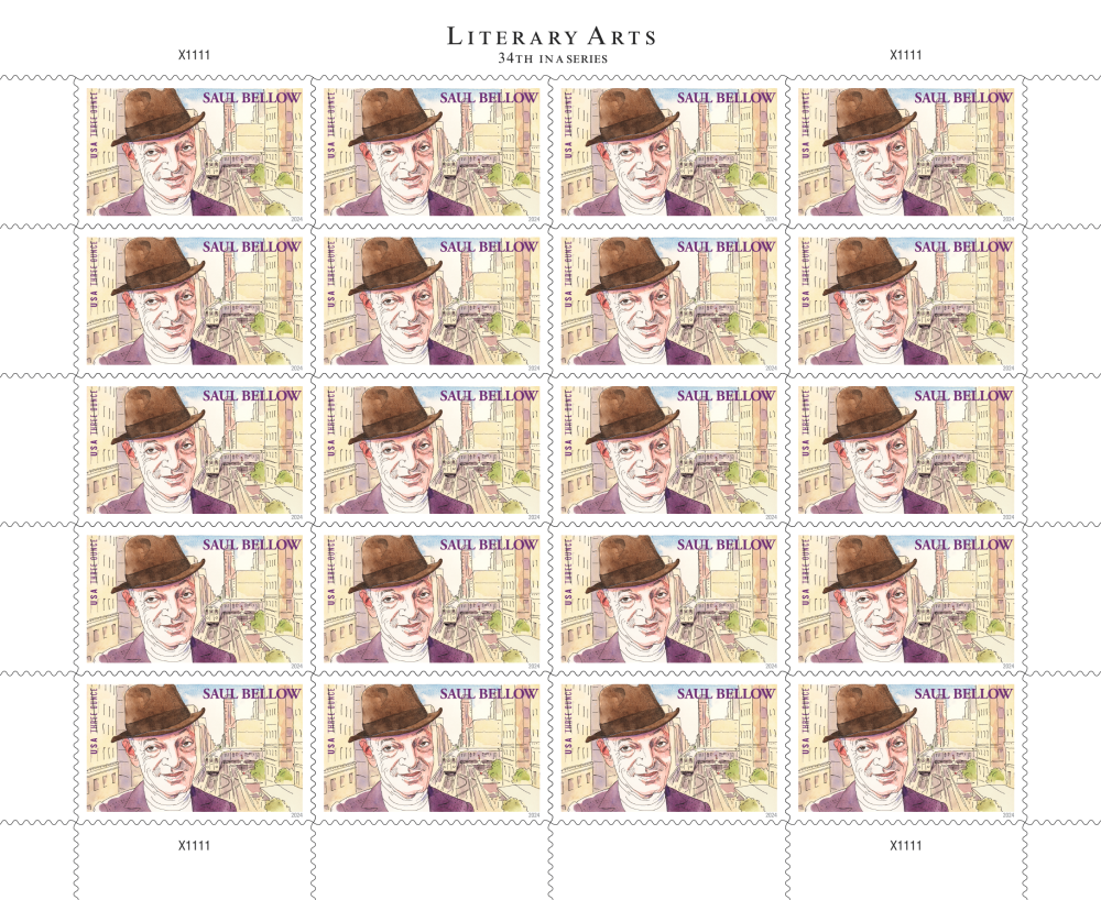 2024 Saul Bellow Literary Arts Postage Stamp