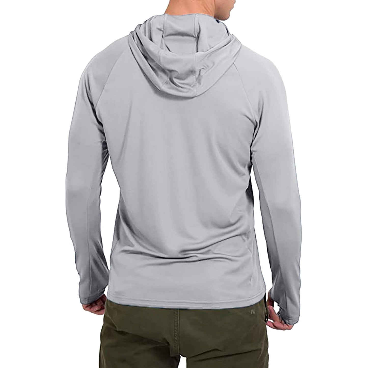Men's UPF 50+ Professional Fishing Hoodie With Mask Anti-UV Sun Protection Clothes