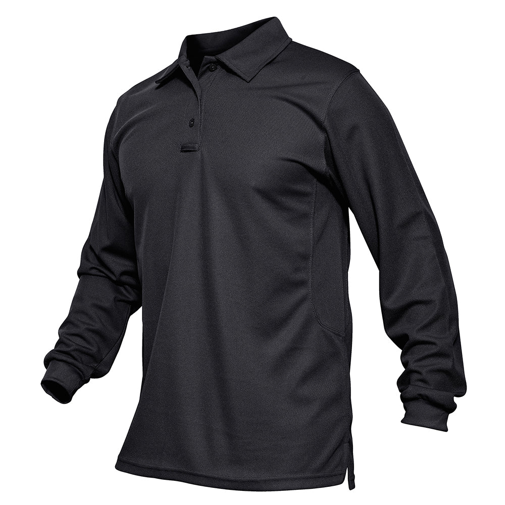 Men's Long Sleeve Performance Quick Drying Polos T-shirts