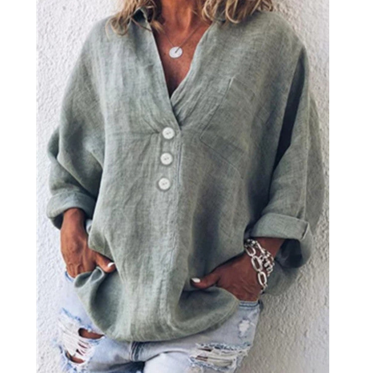 Women's V Neck Casual T-Shirt