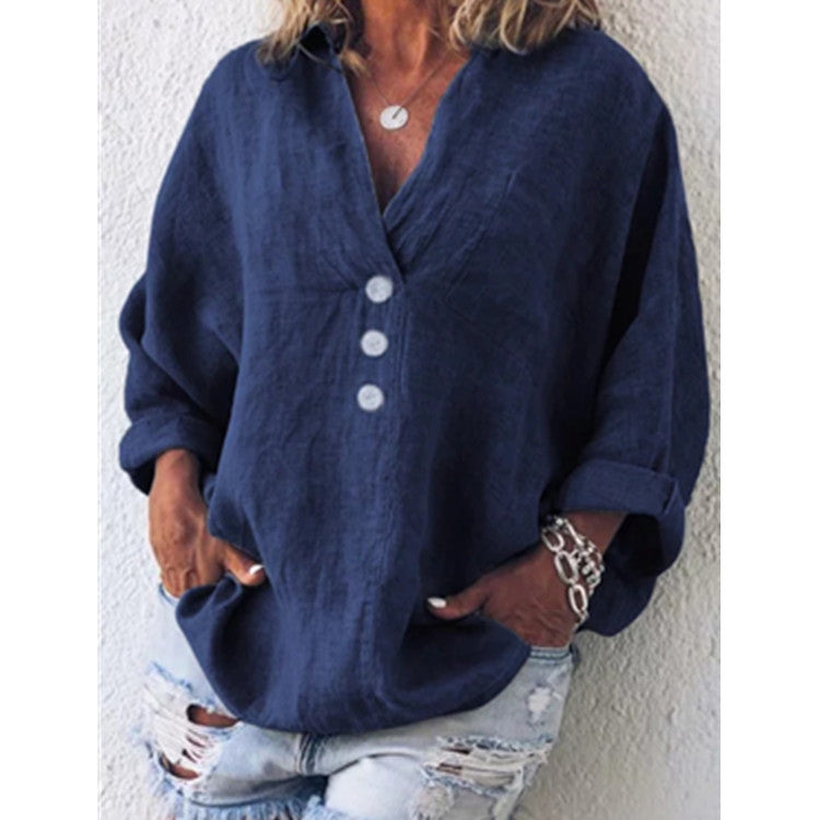 Women's V Neck Casual T-Shirt