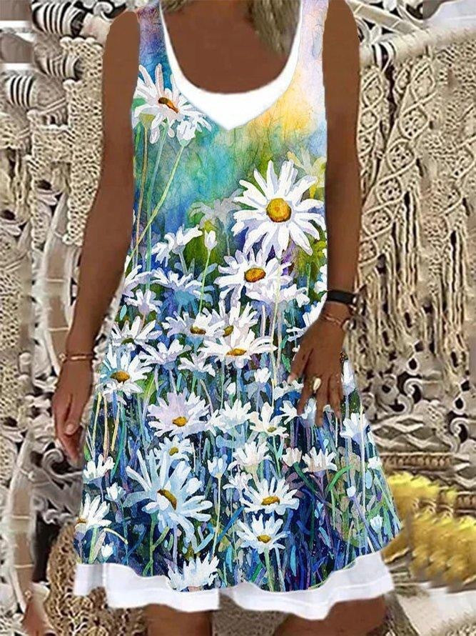 Women's Casual Vest Mini Dress