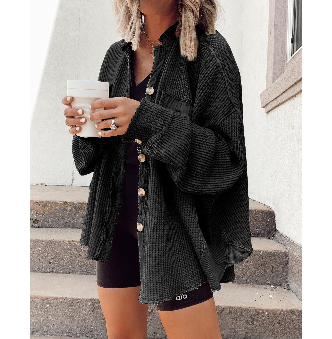 Women's Casual Cardigan Button Shirt