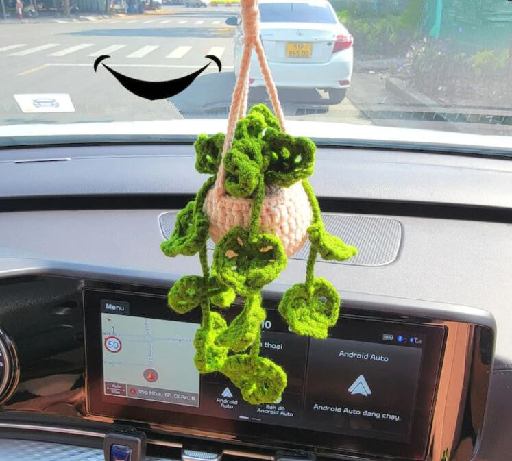 Handmade Yarn Woven Home Decor Artificial Plants