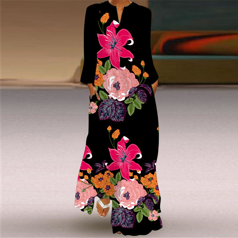 Women's Long Sleeve Maxi Dress