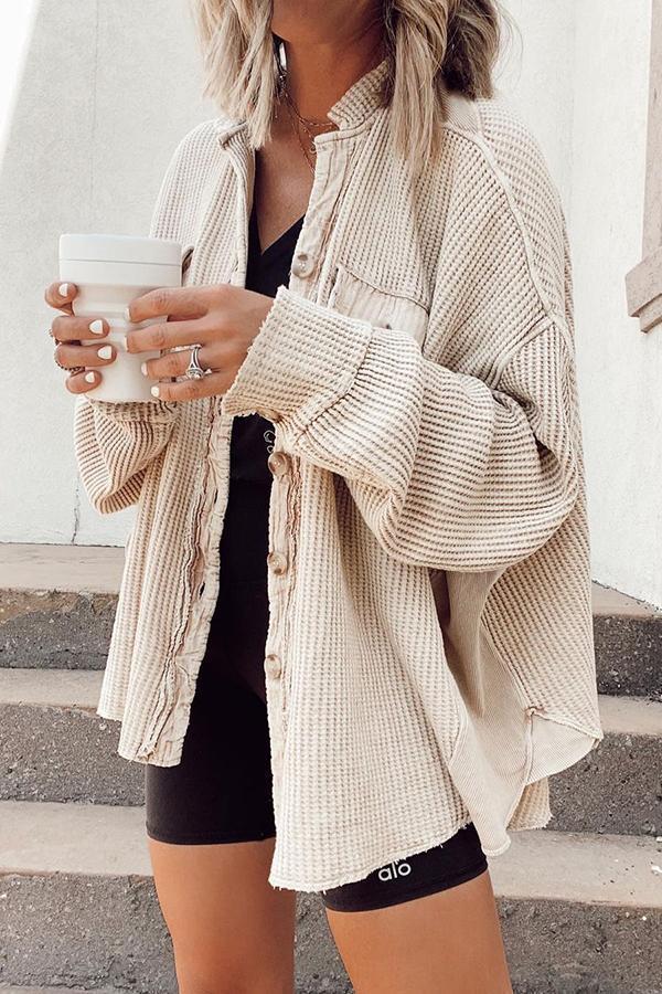 Women's Casual Cardigan Button Shirt