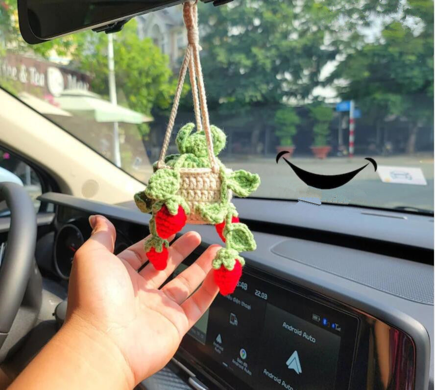 Handmade Yarn Woven Home Decor Artificial Plants
