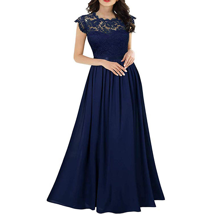 Women's Lace Evening Dress Maxi Dress