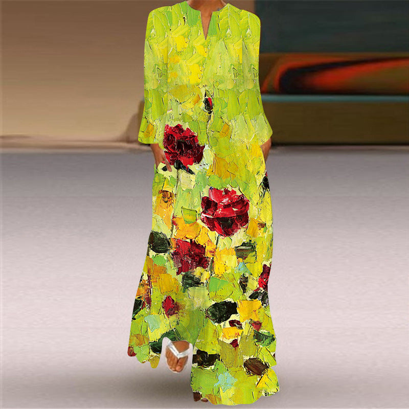 Women's Long Sleeve Maxi Dress