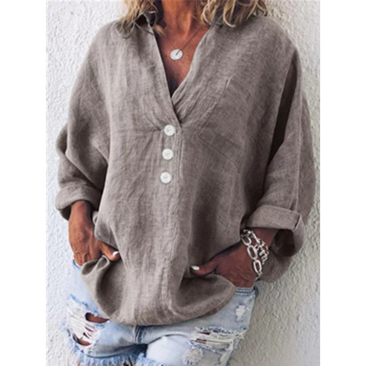 Women's V Neck Casual T-Shirt