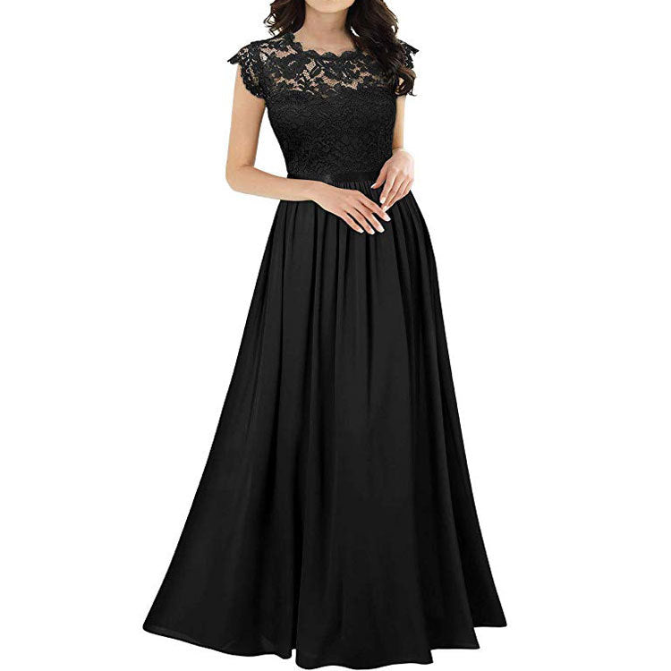 Women's Lace Evening Dress Maxi Dress