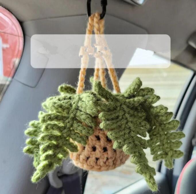 Handmade Yarn Woven Home Decor Artificial Plants