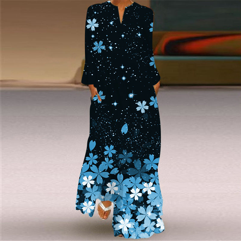 Women's Long Sleeve Maxi Dress