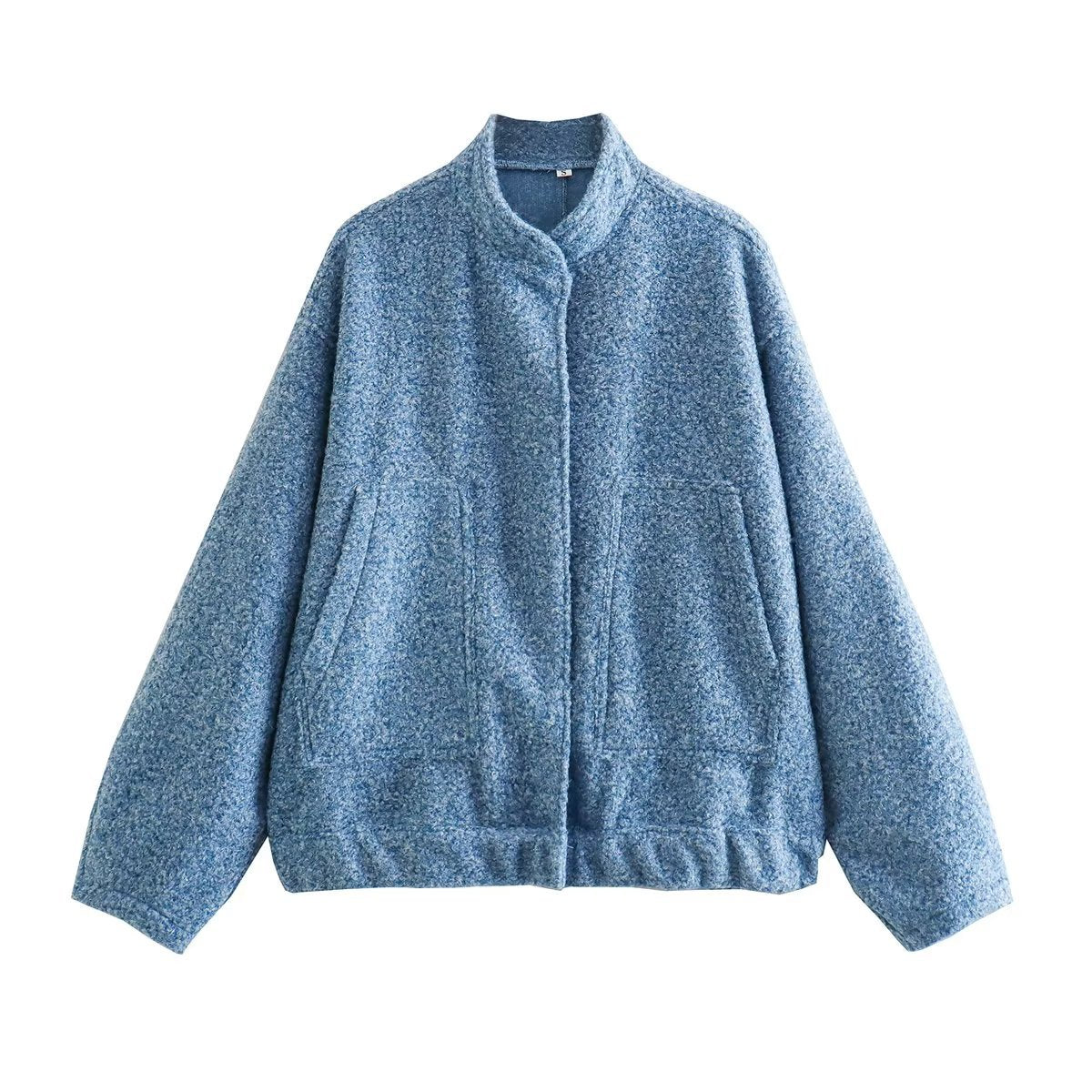 Women's Casual Cardigan Stand Collar Jacket