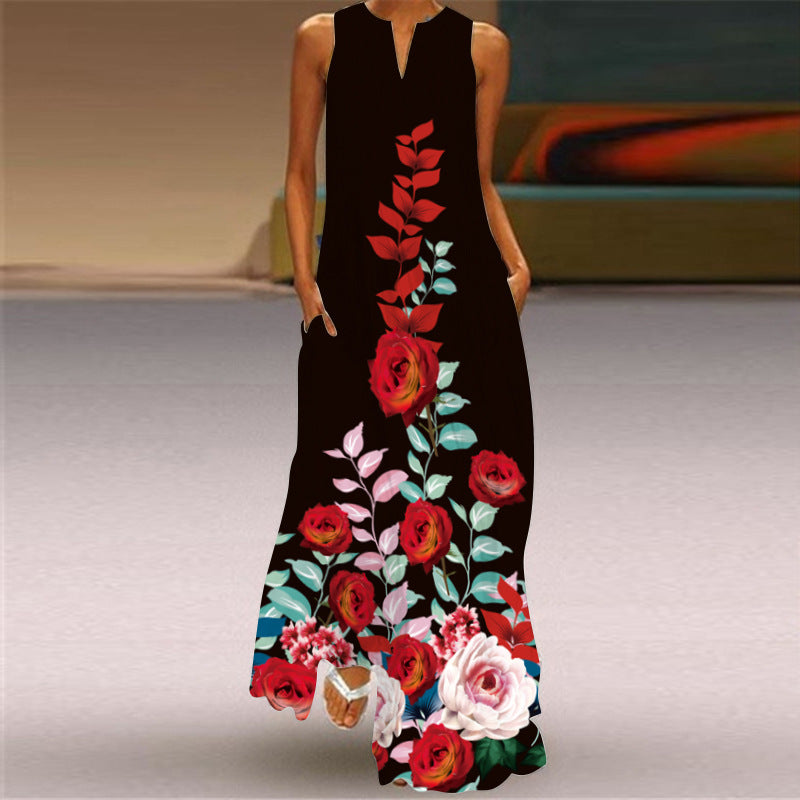 Summer Sleeveless Woman Maxi Dress